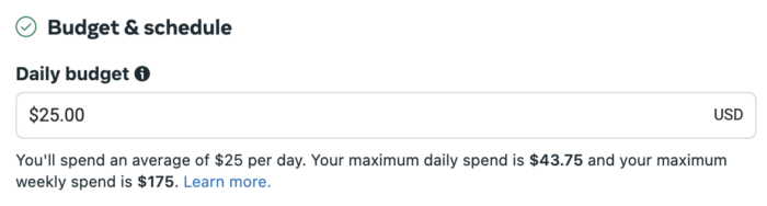 Daily Budget
